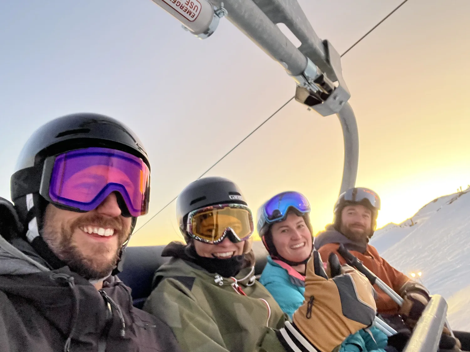 The team on the mountain