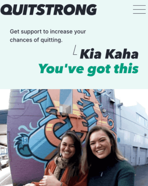Quitstrong.nz — +495% Conversion Rate Lift Through UX Optimisation case study